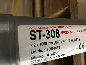 Que hàn TIG inox ST-308