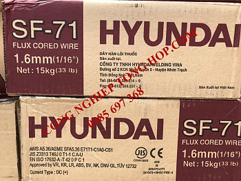 Dây hàn lõi thuốc Hyundai SF-71 1.6mm